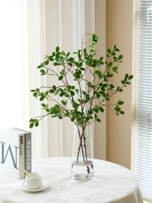 1 Stück / 3 Stück / 6 Stück künstliches Banyanbaumblatt, 80cm lang, gefälschte Grünzweige, künstliche Olivenzweige, imitierte Pflanzenzweige für Heimdekoration, Vase, Party, Hochzeit, Frühling, Herbst, Valentinstag, Geschenk - Verschiedenfarbig - Übersicht 7