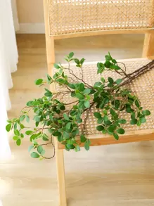 1 Stück / 3 Stück / 6 Stück künstliches Banyanbaumblatt, 80cm lang, gefälschte Grünzweige, künstliche Olivenzweige, imitierte Pflanzenzweige für Heimdekoration, Vase, Party, Hochzeit, Frühling, Herbst, Valentinstag, Geschenk - Verschiedenfarbig - Übersicht 8