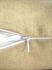1pc Plain Color Cushion Cover Without Filler, Simple Throw Pillow Case For Sofa, Home Decor - Gold - View 4