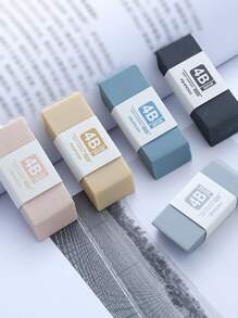 1pc Random Solid Color Eraser - Multicolor - View 4