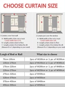 Star Hollow Single Panel Blackout Curtain - Black - View 2