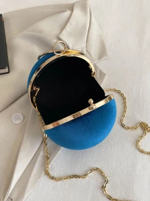 迷你圓形包頂環鏈條帶,透明包