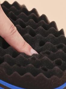 1 esponja para cabello rizado, cepillo de esponja para cortar el cabello, esponja mágica para peinar el cabello, cepillo de esponja para el cabello roto - Multicolor - Ver 2