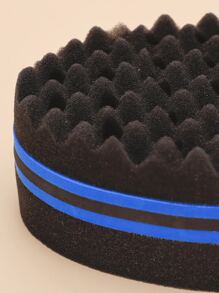 1 esponja para cabello rizado, cepillo de esponja para cortar el cabello, esponja mágica para peinar el cabello, cepillo de esponja para el cabello roto - Multicolor - Ver 4