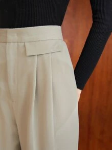 MOTF PREMIUM VISCOSE PRESS CREASE TAILORED TROUSERS - Beige - View 8