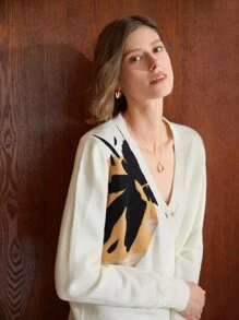 MOTF PREMIUM 羊毛混紡長款開衫 - 白色 - 查看 5