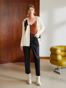 MOTF PREMIUM 羊毛混紡長款開衫 - 白色 - 查看 7