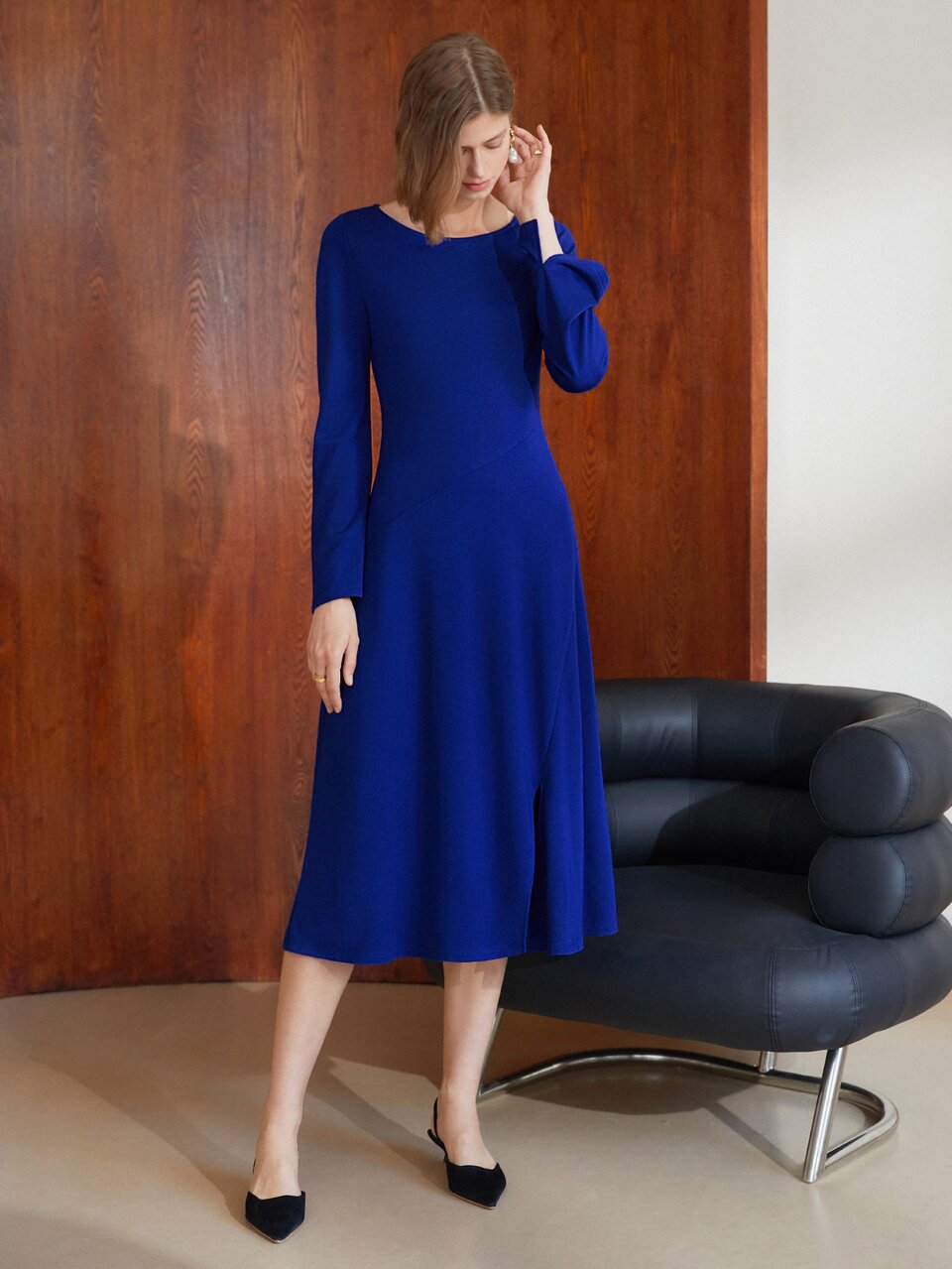 SPLIT SPLIT DRESS WITHOUT BELT