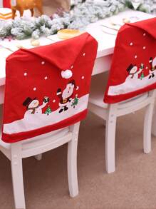 1 pieza Navidad al azar silla trasero Funda Decoración - Multicolor - Ver 2