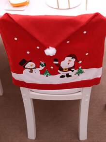 1 pieza Navidad al azar silla trasero Funda Decoración - Multicolor - Ver 3