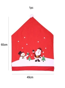 1 pieza Navidad al azar silla trasero Funda Decoración - Multicolor - Ver 5