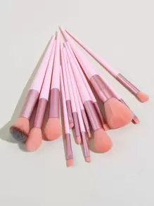 Bộ cọ trang điểm 13 món, Bộ cọ, Bộ cọ trang điểm, Bộ cọ trang điểm, Bộ trang điểm hoàn chỉnh, Bộ cọ trang điểm, Bộ trang điểm hoàn chỉnh, Bộ cọ, Bộ cọ trang điểm, Bộ quà tặng trang điểm - Hồng - Xem 3