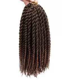 Twist Braided Synthetic Hair Extension - Multicolor - View 1