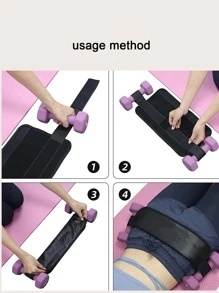 1pc PU Weight-Bearing Training Belt Shapewear Waist Trainer Corset - Black - View 3