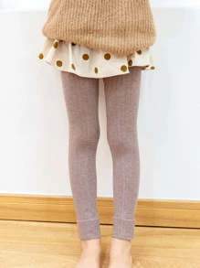 Toddler Girls Solid Tights