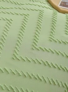 Tufted Decor Duvet Cover Set Without Filler - Green - View 5