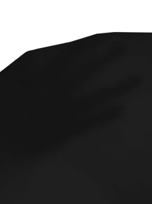 BizChic Chất rắn Xếp nếp Áo sơ mi Trang phục làm việc - màu đen - Xem 8