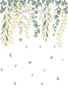 1 bộ Hình dán tường Vine & Bướm - Nhiều màu - Xem 3