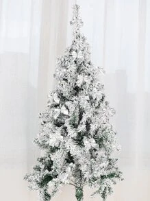 12 Piezas Decoración De Moños Para Árbol De Navidad - Plateado - Ver 1