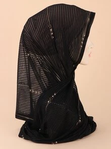 Rhinestone Decor Hijab - Multicolor - View 2