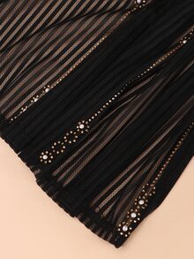 Rhinestone Decor Hijab - Multicolor - View 4