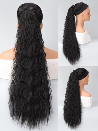 Natural Long Curly Synthetic Ponytail Hair Extension