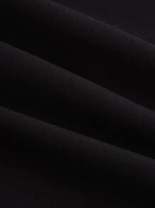 Manfinity Homme Áo sơ mi Nam Nút phía trước Lá thư Giải trí - màu đen - Xem 5