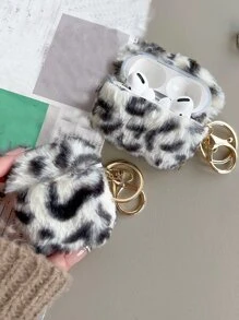 Leopard Print Plush Case Compatible With Airpods For AirPods1/2 AirPods Pro - Multicolor - View 2