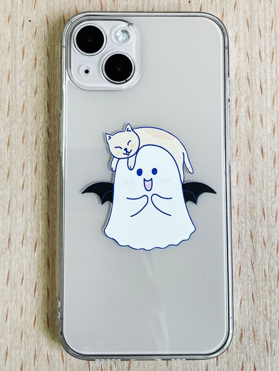 고스트 패턴 휴대폰 케이스 - 멀티컬러 - 보기 1