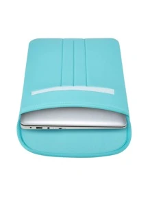 1pc 14 Inch Plain Laptop Bag - Baby Blue - View 3