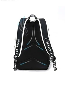 2pcs Minimalist Casual Business Backpack Set Shoulder Bag And Chest Bag, Includes Oversized Fluorescent Backpack - Oxford Fabric With Cartoon Expression Print School Bag Set Multi-Functional Water Bottle University Bag Large Capacity Outdoor Gifts For Men Black Bag Travel Essentials Holiday Essentials Bag For Men Bags Summer Summer Bag Springbreak Vacation Bag Pack Men Essentials Anime Backpack For Travel Bag Laptop School Bag For College Bag For School Bag School Bag For School College