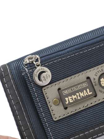  JEMINAL Hook And Loop Canvas Studentplånbok Och Damer För Män Plånbok Plånbok Plånbok Liten Plånbok Herr Plånbok Läder