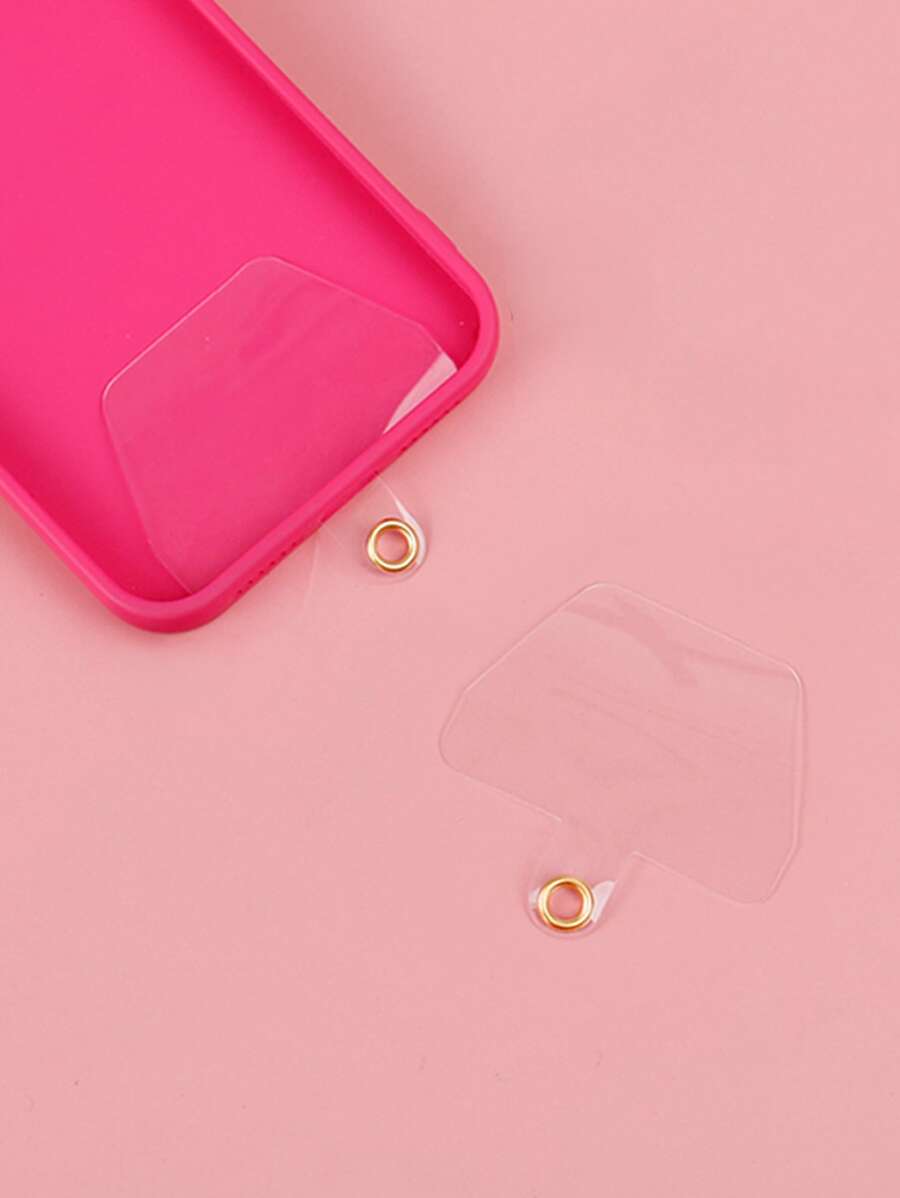 1pc Transparent Anti-lost Phone Lanyard Pad - Clear - View 1