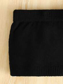 SHEIN Baby Argyle Pattern Jumper & Knit Skirt - Multicolor - View 3