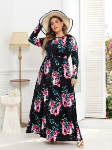 DEARCASE Váy in hoa cỡ lớn - Nhiều màu - Xem 1