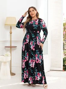 DEARCASE Váy in hoa cỡ lớn - Nhiều màu - Xem 3