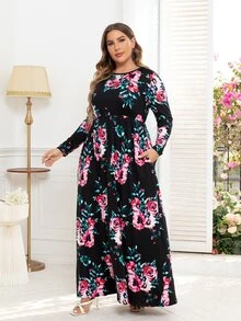 DEARCASE Váy in hoa cỡ lớn - Nhiều màu - Xem 5