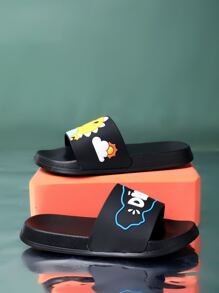 Boys' Cartoon Dinosaur Patterned Slippers (Multicolor) - Multicolor - View 6