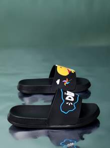 Boys' Cartoon Dinosaur Patterned Slippers (Multicolor) - Multicolor - View 7