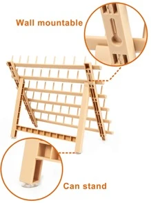 Soporte para trenzar el cabello - Beis - Ver 4