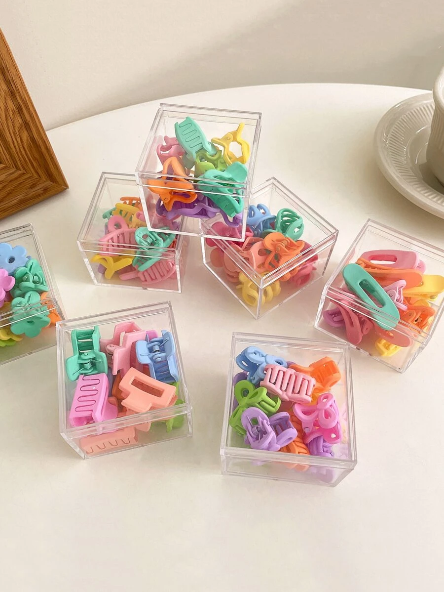 6入組透明首飾收納盒 - 無色 - 查看 1