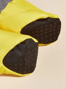 1 套 4 双带反光条的保暖宠物鞋，适用于宠物秋冬季保暖和清洁 - 黃色 - 查看 5