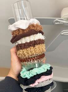 1pc Clear Scrunchie Storage Rack, Hair Tie Storage Tube, For Household - Clear - View 2