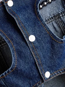 1入組連帽寵物外套 - 藍色 - 查看 6