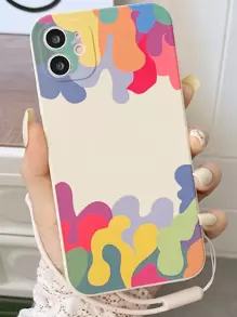 Funda para móvil de color combinado con acollador - Multicolor - Ver 1
