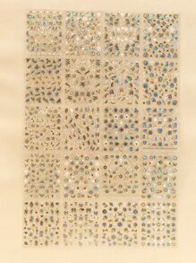 20sheets Floral & Butterfly Print Nail Art Sticker - Multicolor - View 2