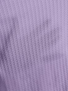 Muchica Surplice Neck Lettuce Trim Tee - Lilac Purple - View 6