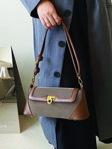 2025 Nova Bolsa Baguette Simples Retro Francesa, Ideal Para Mulheres Maduras, Adequada Para Namoro, Compras, Trabalho e Combinação Diária