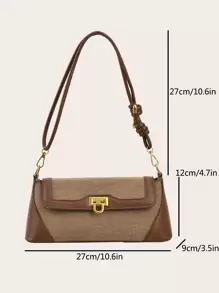 2025 Nova Bolsa Baguette Simples Retro Francesa, Ideal Para Mulheres Maduras, Adequada Para Namoro, Compras, Trabalho e Combinação Diária