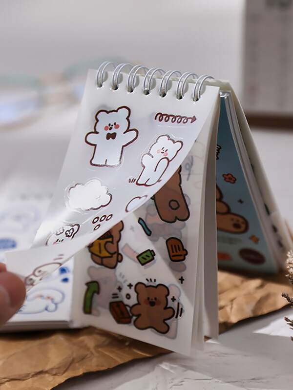 50pcs Cartoon Graphic Sticker Back To School